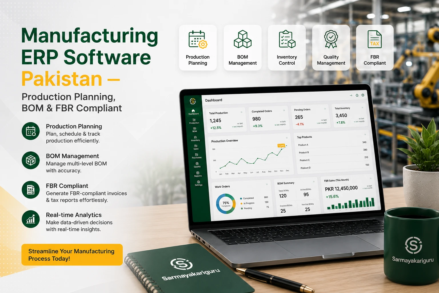 Manufacturing ERP Software Pakistan