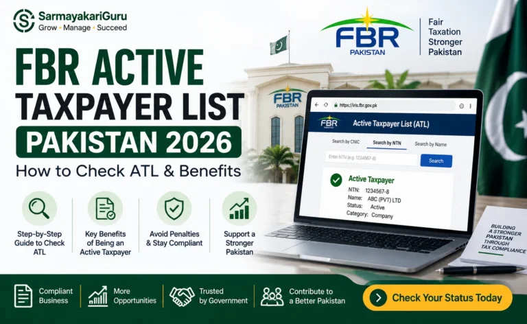 FBR active taxpayer list Pakistan