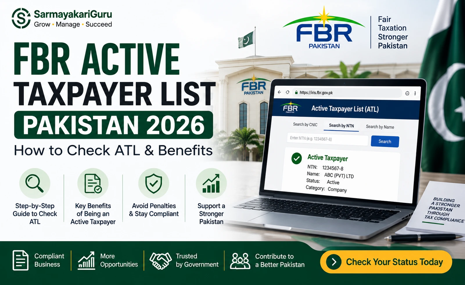 FBR active taxpayer list Pakistan