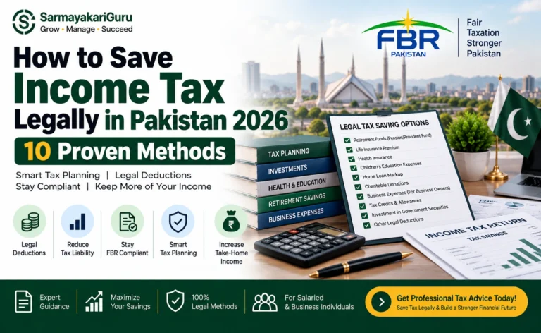 how to save income tax legally in Pakistan
